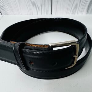 CHAUCER  Black Leather Belt USA Size 36 USA
